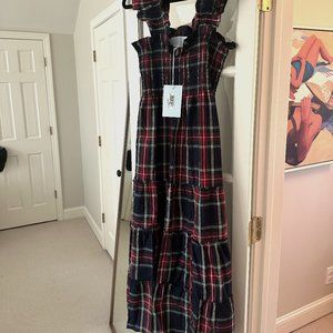 Hill House Ellie Nap Dress Navy Tartan, Small - New with Tags!